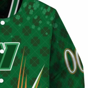 custom washington commanders shamrock pattern green jacket premium grade jacketwow