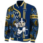 custom west virginia mountaineers rose mickey blue jacket best selling jacketwow