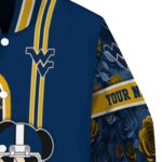 custom west virginia mountaineers rose mickey blue jacket best selling jacketwow