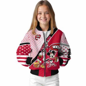 custom western kentucky hilltoppers mickey donald goofy red white jacket top rated jacketwow