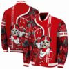 custom wisconsin badgers rose mickey red jacket fashion forward jacketwow