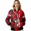 custom wisconsin badgers rose mickey red jacket latest model jacketwow
