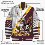 custom wyoming cowboys mickey donald goofy brown white jacket best selling jacketwow