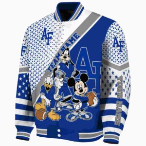 customized air force falcons mickey donald goofy blue white jacket best selling jacketwow