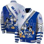 customized air force falcons mickey donald goofy blue white jacket best selling jacketwow