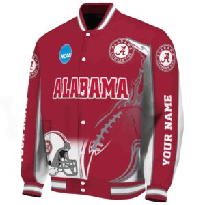customized alabama crimson tide flaming football crimson white jacket best selling jacketwow
