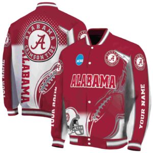 customized alabama crimson tide flaming football crimson white jacket fashion forward jacketwow