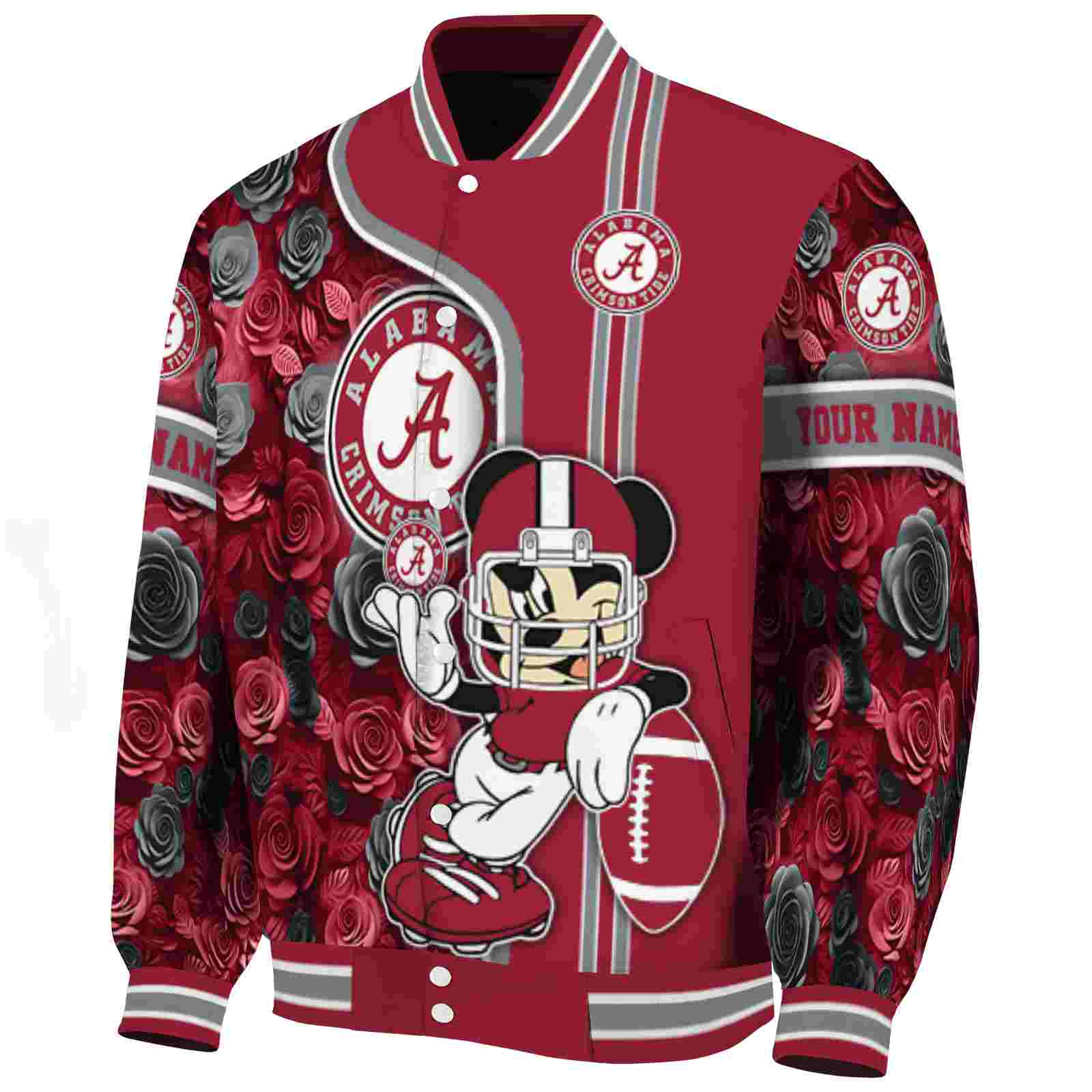 customized alabama crimson tide rose mickey crimson jacket best selling jacketwow customized alabama crimson tide rose mickey crimson jacket best selling jacketwow