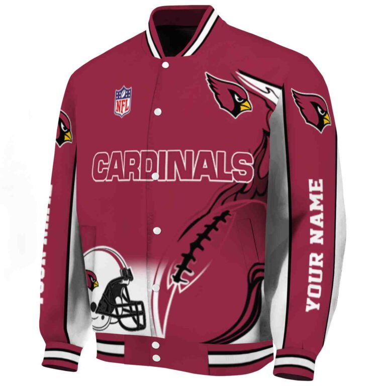 customized arizona cardinals flaming football red white jacket best selling jacketwow