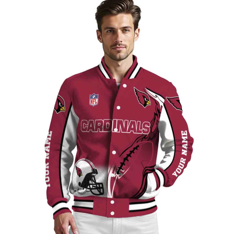 customized arizona cardinals flaming football red white jacket high quality jacketwow