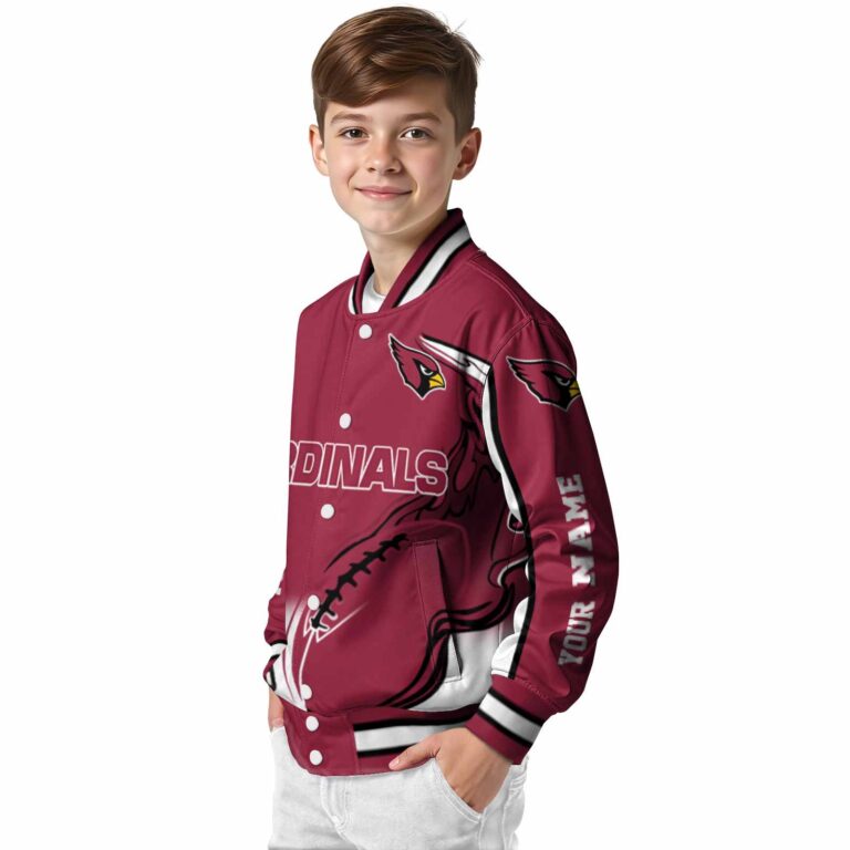 customized arizona cardinals flaming football red white jacket trendy jacketwow