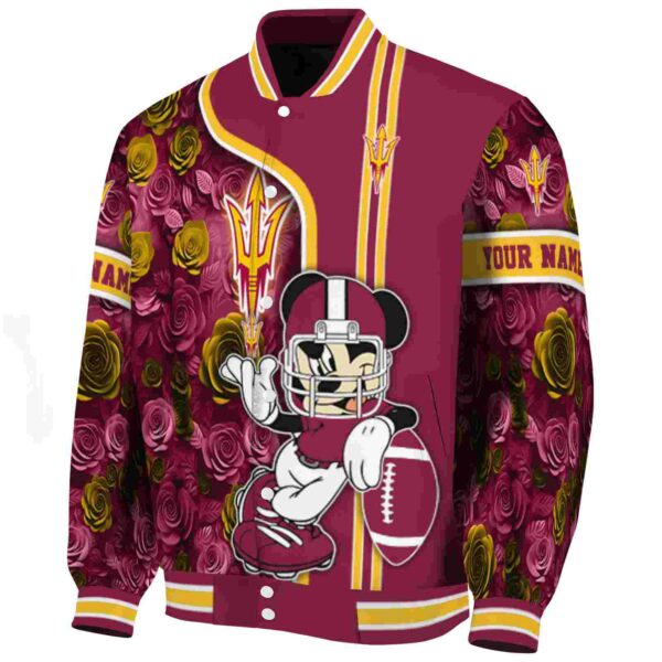 customized arizona state sun devils rose mickey maroon jacket best selling jacketwow