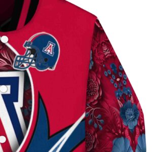 customized arizona wildcats floral print red jacket premium grade jacketwow