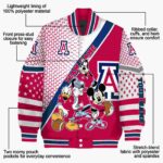 customized arizona wildcats mickey donald goofy red white jacket best selling jacketwow