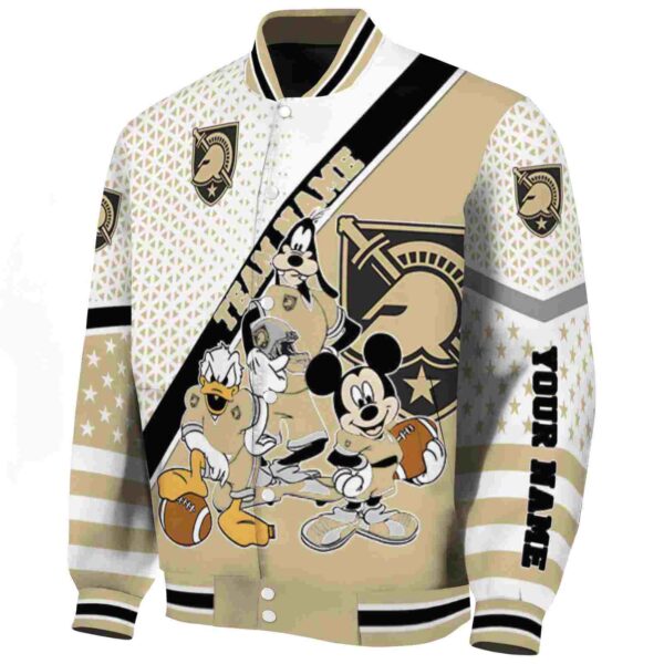 customized army black knights mickey donald goofy gold white jacket best selling jacketwow