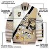 customized army black knights mickey donald goofy gold white jacket new arrival jacketwow