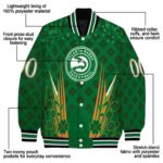 customized atlanta hawks shamrock pattern green jacket best selling jacketwow