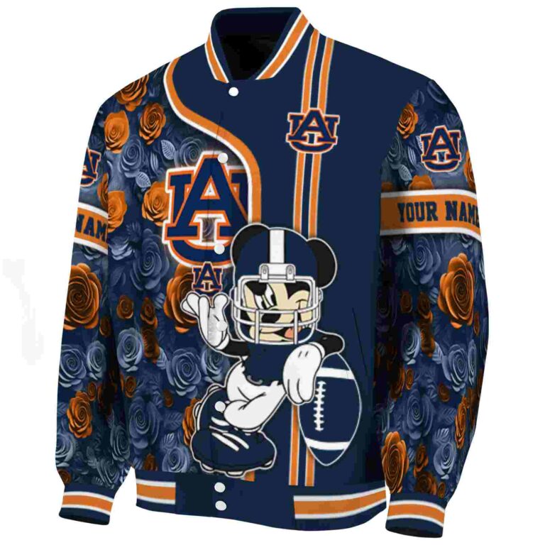 customized auburn tigers rose mickey navy blue jacket best selling jacketwow