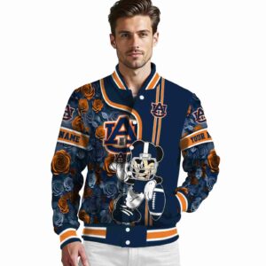 customized auburn tigers rose mickey navy blue jacket high quality jacketwow