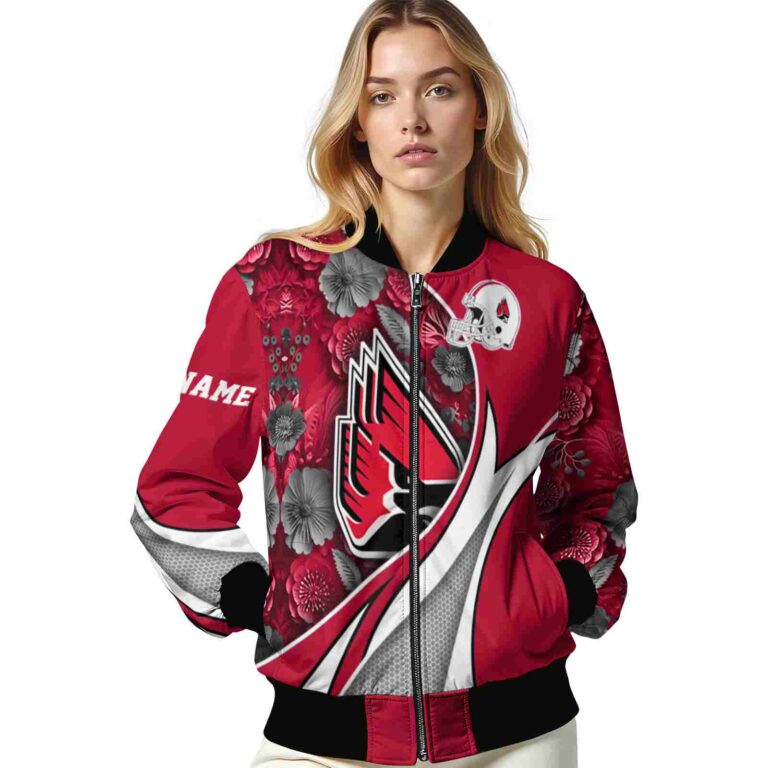 customized ball state cardinals floral print red jacket latest model jacketwow