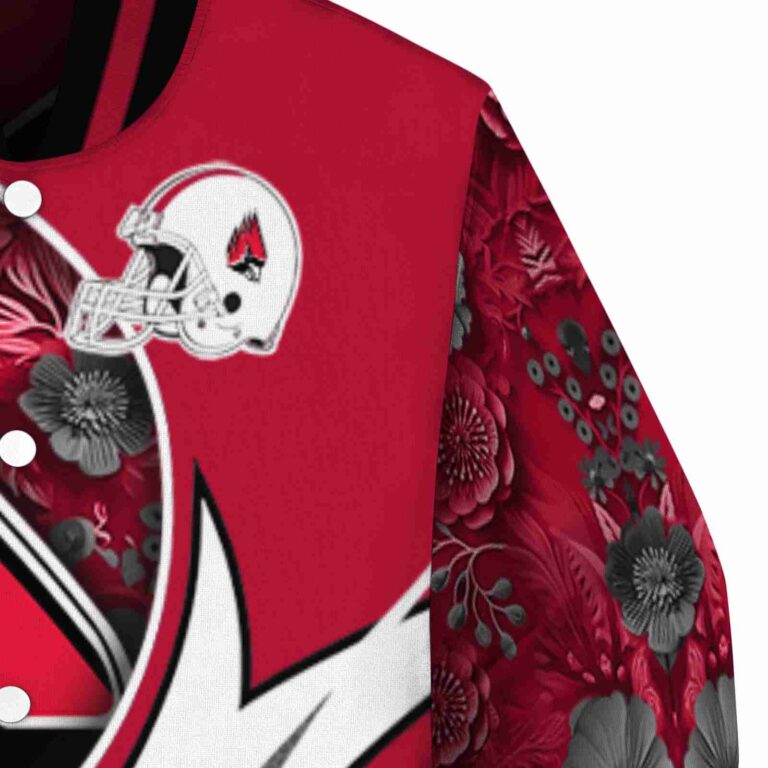 customized ball state cardinals floral print red jacket premium grade jacketwow