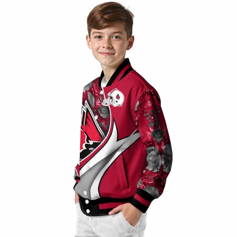 customized ball state cardinals floral print red jacket trendy jacketwow
