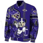 customized baltimore ravens rose mickey purple jacket best selling jacketwow
