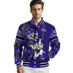 customized baltimore ravens rose mickey purple jacket best selling jacketwow