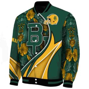 customized baylor bears floral print green jacket best selling jacketwow