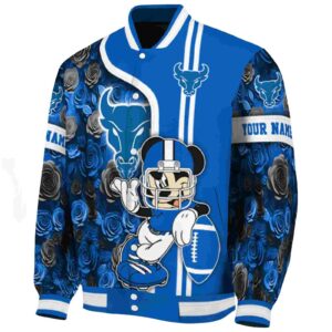 customized buffalo bulls rose mickey royal blue jacket best selling jacketwow