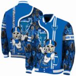 customized buffalo bulls rose mickey royal blue jacket best selling jacketwow
