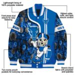 customized buffalo bulls rose mickey royal blue jacket best selling jacketwow