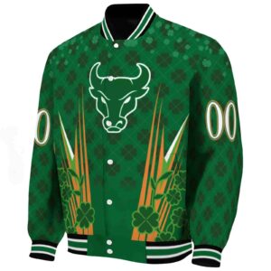 customized buffalo bulls shamrock pattern green jacket best selling jacketwow