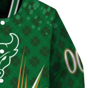customized buffalo bulls shamrock pattern green jacket premium grade jacketwow