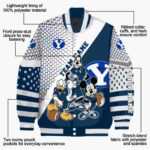 customized byu cougars mickey donald goofy blue white jacket best selling jacketwow