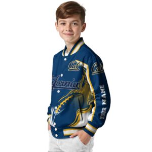 customized california golden bears flaming football blue white jacket trendy jacketwow
