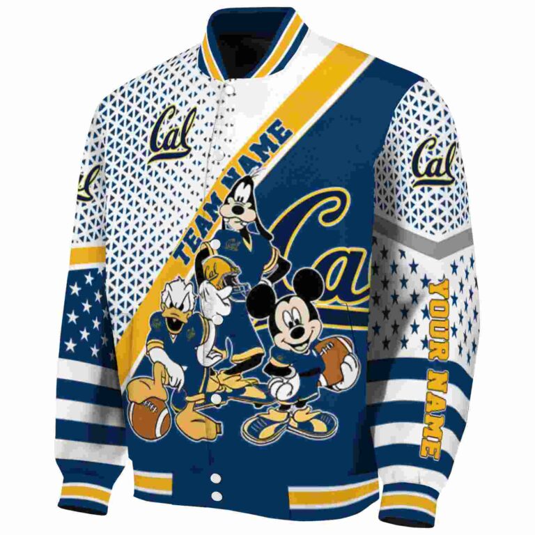 customized california golden bears mickey donald goofy blue white jacket best selling jacketwow