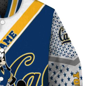 customized california golden bears mickey donald goofy blue white jacket premium grade jacketwow