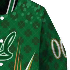 customized california golden bears shamrock pattern green jacket premium grade jacketwow