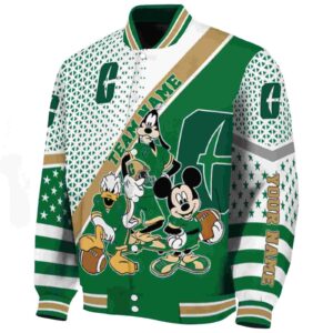 customized charlotte 49ers mickey donald goofy green white jacket best selling jacketwow