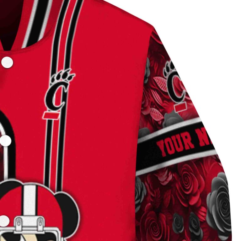 customized cincinnati bearcats rose mickey red jacket premium grade jacketwow