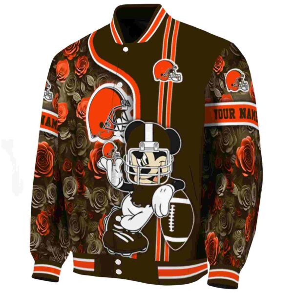 customized cleveland browns rose mickey brown jacket best selling jacketwow
