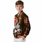 customized cleveland browns rose mickey brown jacket best selling jacketwow