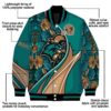 customized coastal carolina chanticleers floral print green jacket new arrival jacketwow