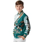 customized coastal carolina chanticleers mickey donald goofy green white jacket best selling jacketwow