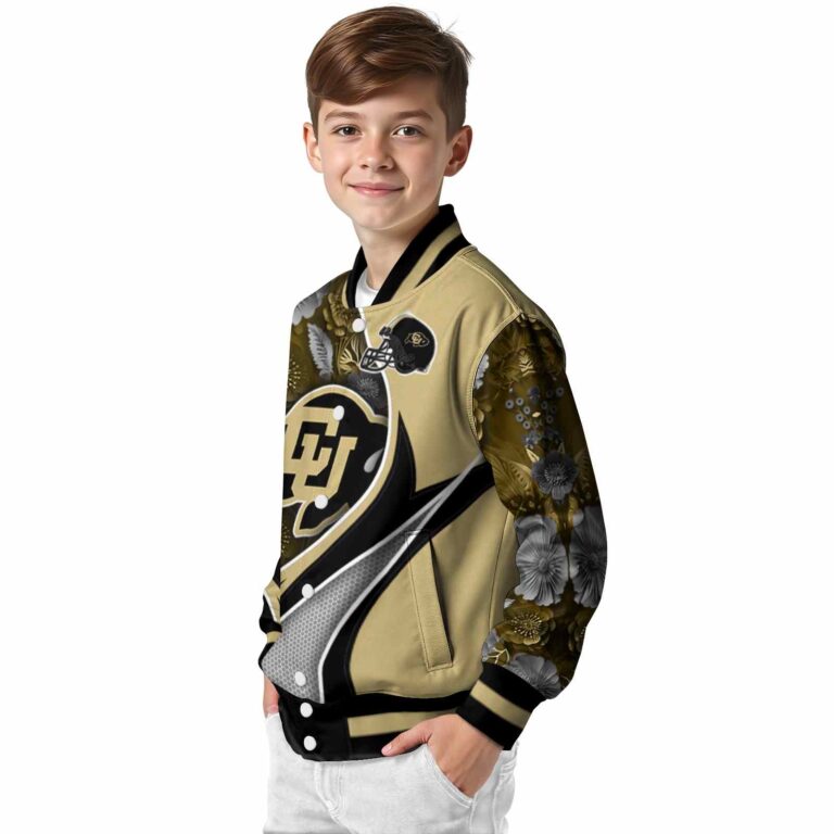 customized colorado buffaloes floral print gold jacket trendy jacketwow