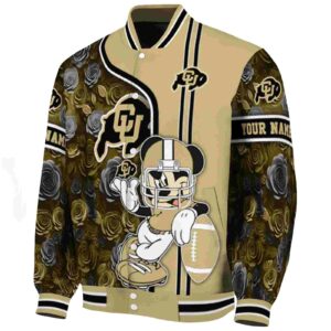 customized colorado buffaloes rose mickey gold jacket best selling jacketwow