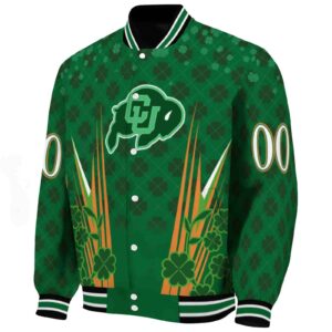 customized colorado buffaloes shamrock pattern green jacket best selling jacketwow