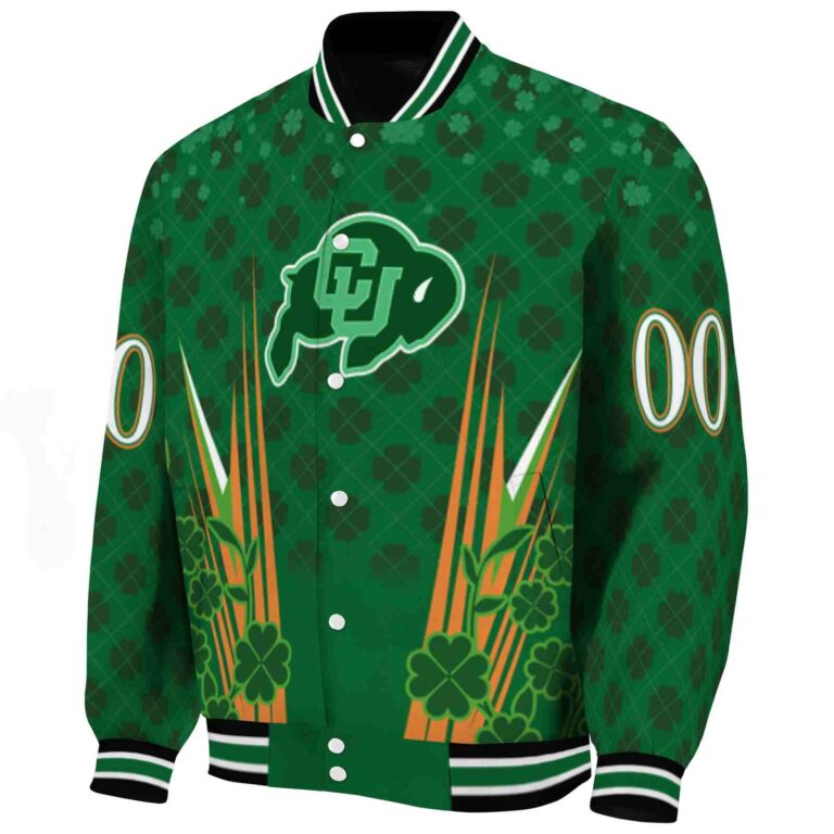 customized colorado buffaloes shamrock pattern green jacket best selling jacketwow