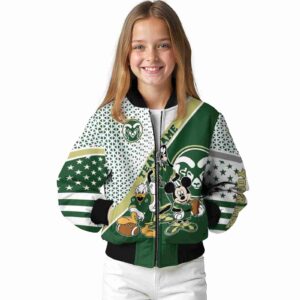 customized colorado state rams mickey donald goofy green white jacket top rated jacketwow
